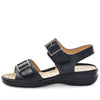 Aerocushion Must Women's Sandals - Black Smooth (9043147161823)