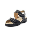 Aerocushion Must Women's Sandals - Black Smooth (9043147161823)