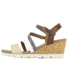 Wilde Sacoma Women's Wedge Sandals - Beige/Brown