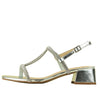 Wilde Sahara Women's Glitter T-bar Block Heels - Silver