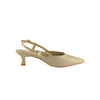 Wilde Salt Women's Slingback Low Heels - Beige