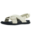 Wilde Sarah Women's Crossover Sandals - Beige Linen