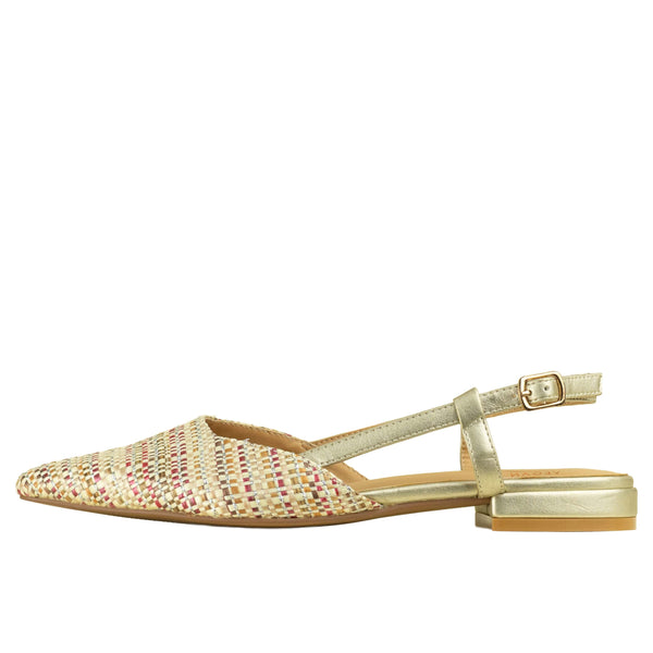 Wilde Seattle Women's Slingback Flats - Multi Linen