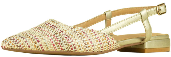 Wilde Seattle Women's Slingback Flats - Multi Linen