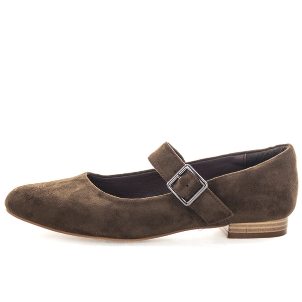 Wilde Selain Women's Mary Jane Shoes - Chocolate Suede