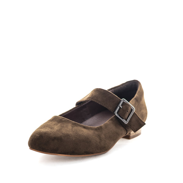 Wilde Selain Women's Mary Jane Shoes - Chocolate Suede