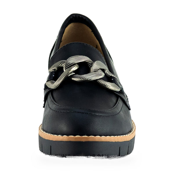 Wilde Shaye Women's Loafers - Black Smooth