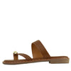 Wilde Shox Women's Wide Thongs Sandals - Tan