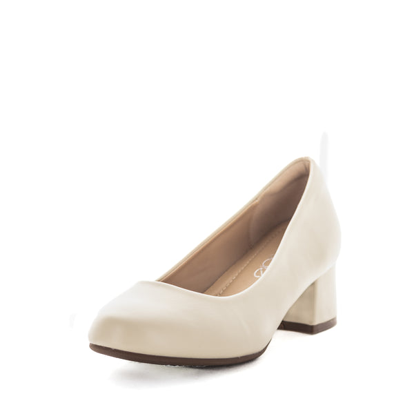 Wilde Sunter Women's Block Heels - Cream Smooth