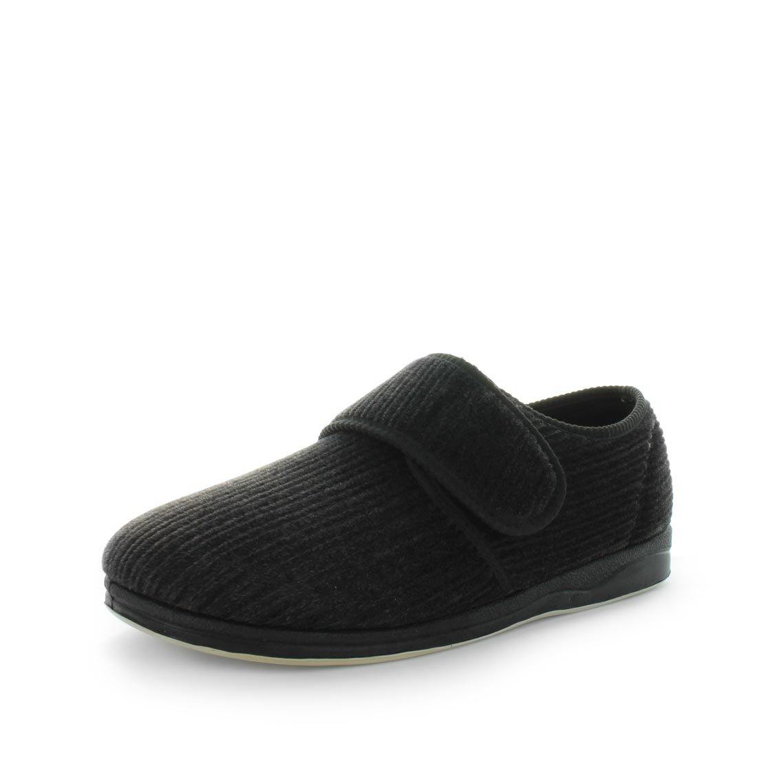 Mens slippers sales velcro fastening